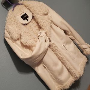 Express Faux Suede and Faux Fur Jacket (nwot)
